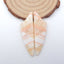 Paire de boucles d'oreilles en pierre de porc pépite, pierre pour la fabrication de boucles d'oreilles, 48x15x4mm,9.9g