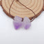Natural Amethyst Earring Beads 16x11x8mm, 3.9g