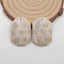 Natural Indonesian Coral Earring Beads 26X19X4mm, 7.9g