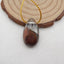 Natural Ghost Quartz Pendant Bead 25X14X9mm, 4.3g