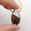 Natural Ghost Quartz Pendant Bead 25X14X9mm, 4.3g