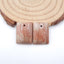 Natural Wonder Stone  Earring Beads 16x12x3mm, 3.3g