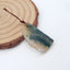 Natural Crystal Pendant Bead 25x15x3mm, 2.7g