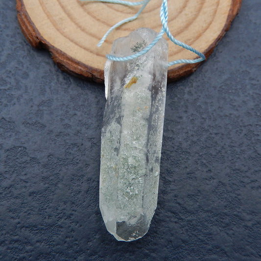 Perle pendentif spécimen de pierre précieuse de quartz 49x16x13mm, 16.1g