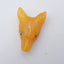 Natural Yellow Jade Carved wolf head Pendant Bead 30x20x10mm, 6.6g