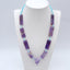 1 Strand  Amethyst Gemstone Pendant Beads For Necklace, Gemstone Jewelry For Gift, 33x13x3mm, 37x26x13mm