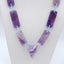1 Strand  Amethyst Gemstone Pendant Beads For Necklace, Gemstone Jewelry For Gift, 33x13x3mm, 37x26x13mm