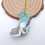 Beautiful Chrysocolla 原石吊坠，37x24x17mm，12.4g