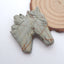 Pendentif tête de cheval en jaspe Picasso sculpté à la main, 43x40x9mm, 25.7g