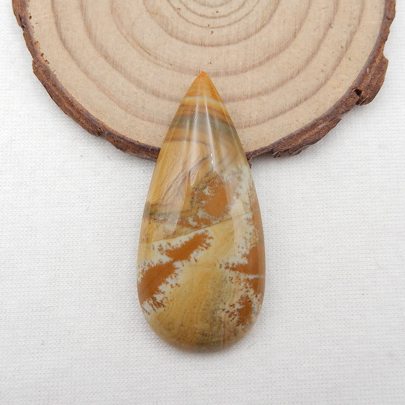 Natural Chohua Jasper Cabochon 46X21X8mm, 9.8g