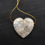Natural Ocean Jasper Pendant Bead 35X35X7mm, 14.6g