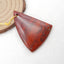 Natural Red River Jasper Pendant Bead 45X34X6mm, 13.9g