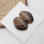 Natural Biggs Jasper Cabochons Paired 20x13x3mm, 3.5g