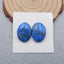 Natural Lapis Lazuli Cabochons Paired 19x14x4mm, 4.6g