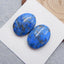 Natural Lapis Lazuli Cabochons Paired 19x14x4mm, 4.6g