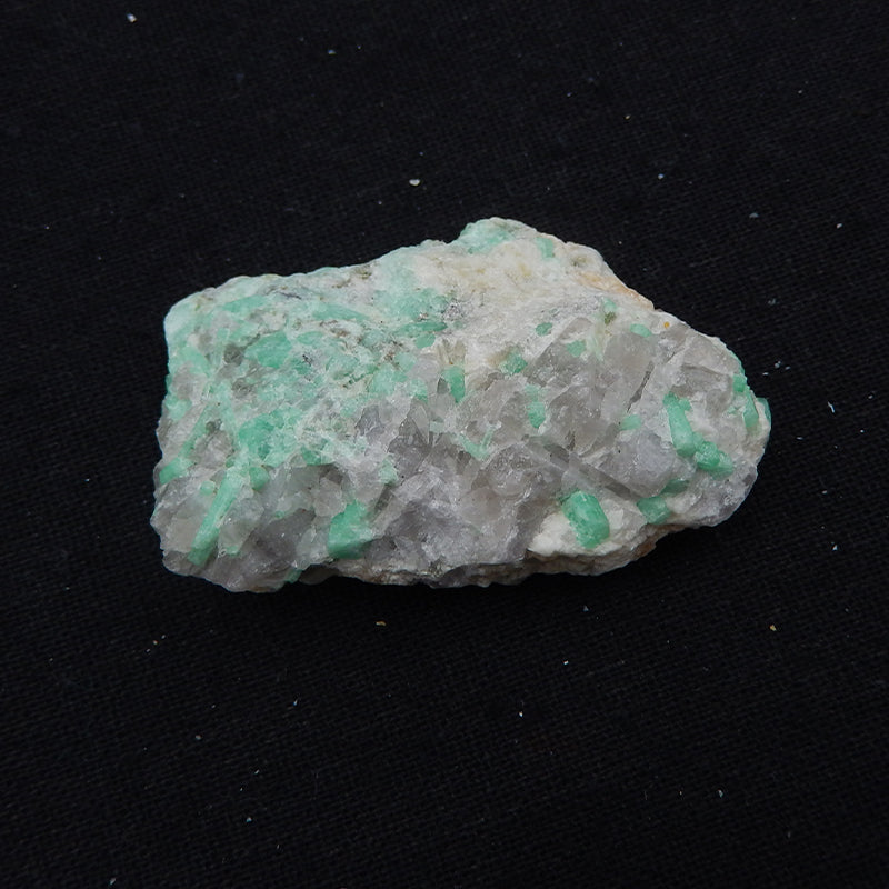 Natural Stone Emerald Green Raw Material, Gemstone Rough, 50X35X15mm, 47.4g