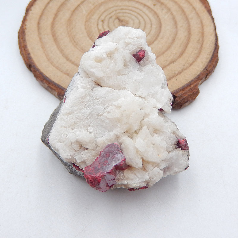 Natural Cinnabar Raw Material, Mineral samples, 40x34x21mm, 45g