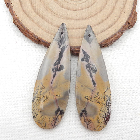 Natural Chohua Jasper Earring Beads 48X16X4mm, 9.6g