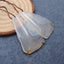 Natural Banded Agate Earring Beads 39x21x5mm, 12.8g