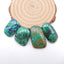 4 PCS Natural Blue Azurite Cabochons 30X19X6mm, 24X16X5mm, 22.5g