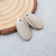 Natural Polish Flint Jasper Earring Beads 20x10x3mm, 2.3g