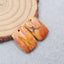 Natural Red Creek Jasper Earring Beads 18X12X4mm, 3.8g