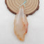 Natural Red Agate Pendant Bead 60x24x10mm, 19.8g