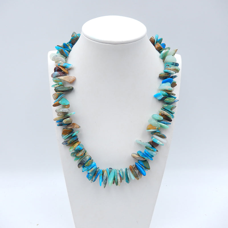 Colliers de pierres précieuses à 1 brin, collier de colliers de pierres précieuses d'opale bleue