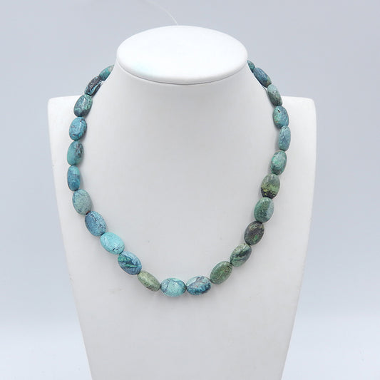 1 partage de perles de pierres précieuses turquoises naturelles.