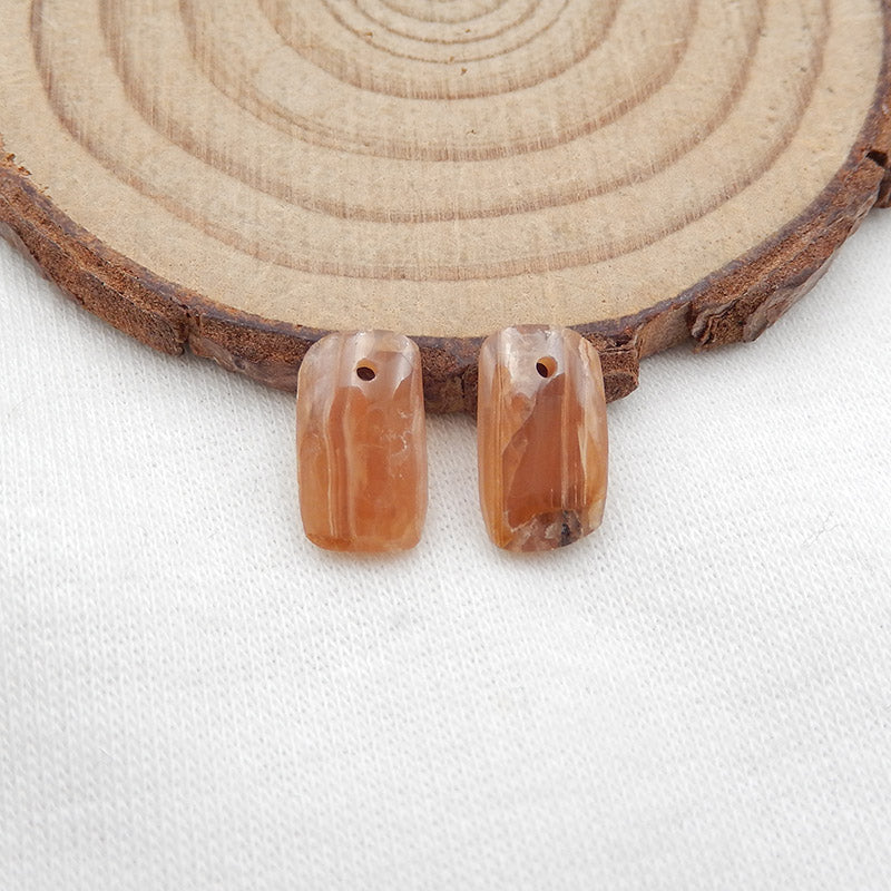Natural Argentina Rhodochrosite Earring Beads 12X7X3mm, 1.7g
