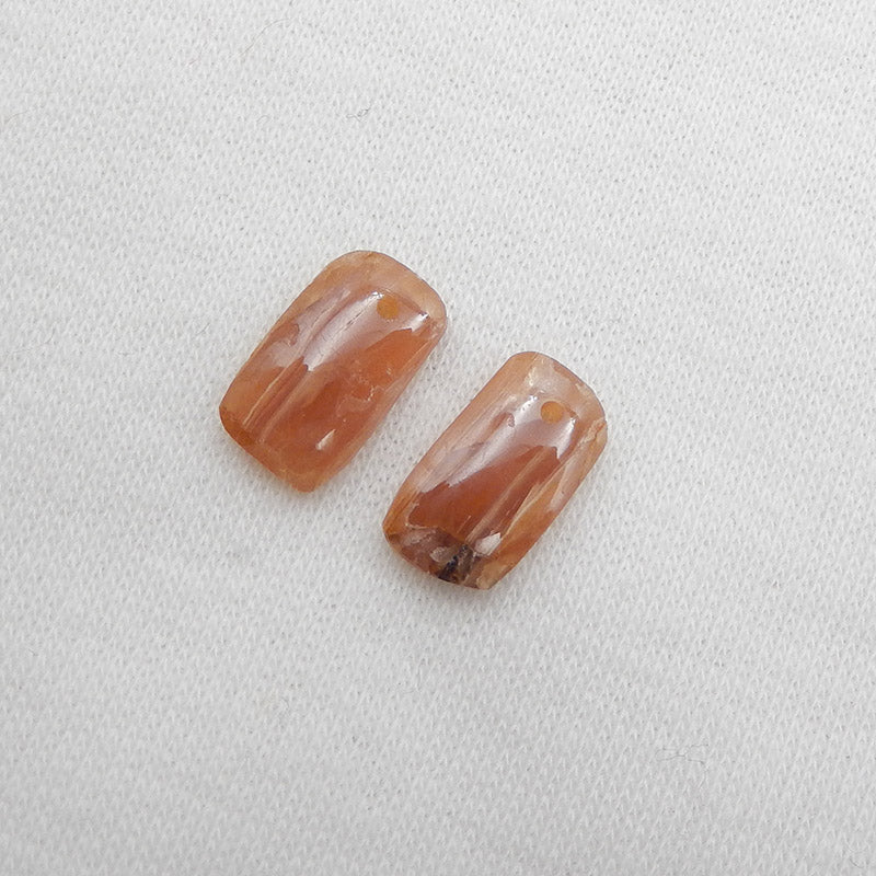 Natural Argentina Rhodochrosite Earring Beads 12X7X3mm, 1.7g