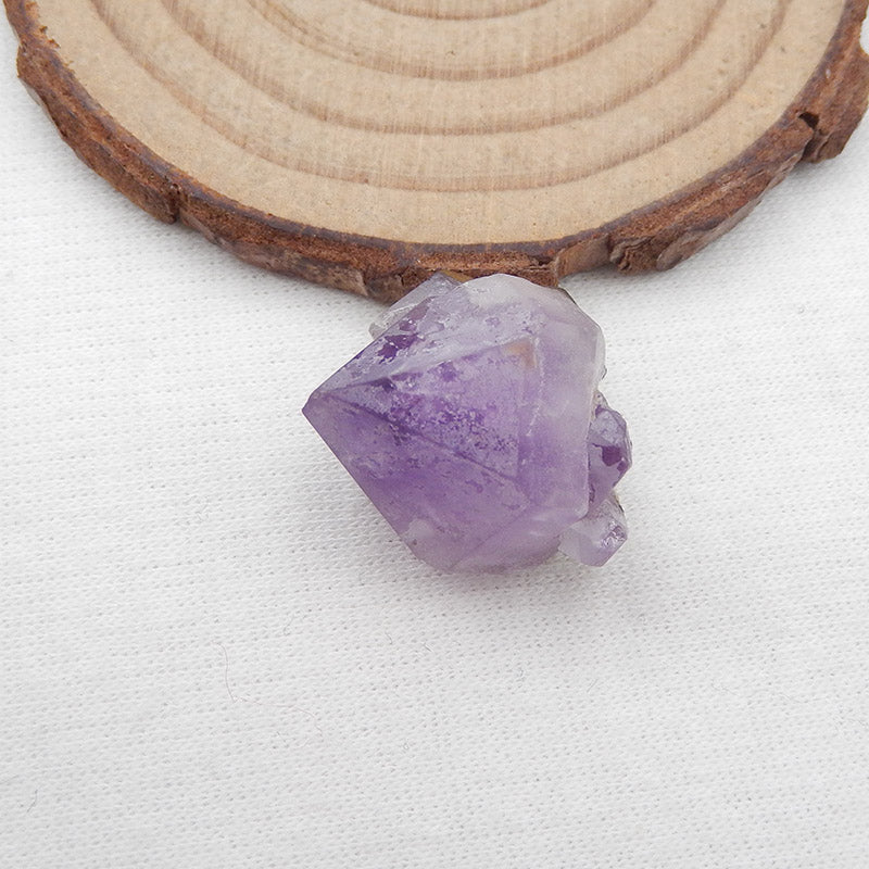 Natural Amethyst Pendant Bead 20x20x17mm, 7.2g