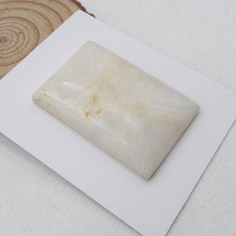 海洋碧玉宝石天然凸圆形，43x29x3mm，19.4g