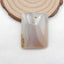 Natural Banded Agate Pendant Bead 36X27X8mm, 15.1g
