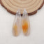 Paire de Boucles d'Oreilles en Agate Ochoco Naturelle 55x8x4mm,6.5g