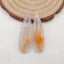 Paire de Boucles d'Oreilles en Agate Ochoco Naturelle 55x8x4mm,6.5g