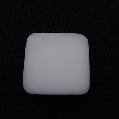 Natural White Jade Cabochon 25X25X6mm, 7.1g