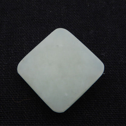 Natural Nephrite Jade Carved flower Cabochon 26X26X9mm, 9.4g