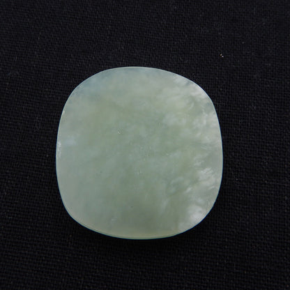 Natural Nephrite Jade Carved flower Cabochon 39X35X7mm, 14.8g