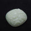 Natural Nephrite Jade Carved Flower Cabochon, 40×36×9mm, 20.3g