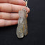 Sale 1 Piece Unique Hand Carved Cobra Snake Clear Ghost Quartz Pendant Stone, 46-65mm - MyGemGarden