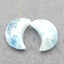 Natural Blue Aquamarine Earring Beads 18x12x7mm, 4.5g