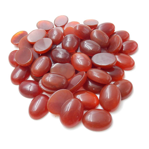 1 Piece Oval Gemstone Cabochon, Amethyst, Obsidian, Tiger's Eye, Red Tiger's Eye, Red Agate, Serpentine and Mookaite, about 20x15x7mm, 3-4g - MyGemGarden