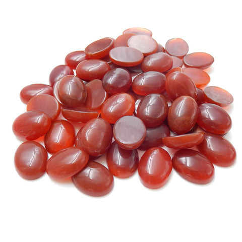 1 Piece Oval Gemstone Cabochon, Amethyst, Obsidian, Tiger's Eye, Red Tiger's Eye, Red Agate, Serpentine and Mookaite, about 20x15x7mm, 3-4g - MyGemGarden