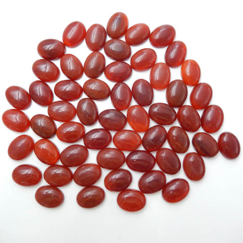 1 Piece Oval Gemstone Cabochon, Amethyst, Obsidian, Tiger's Eye, Red Tiger's Eye, Red Agate, Serpentine and Mookaite, about 20x15x7mm, 3-4g - MyGemGarden