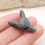 Natural Blue Apatite Carved wolf head Pendant Bead 28x23x10mm, 6.7g