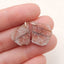 Natural Heliolite Sunstone Earring Beads 18x15x3mm, 2.6g