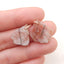 Natural Heliolite Sunstone Earring Beads 18x15x3mm, 2.6g