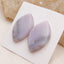 Natural Purple Agate Cabochons Paired 24x15x4mm, 4.6g