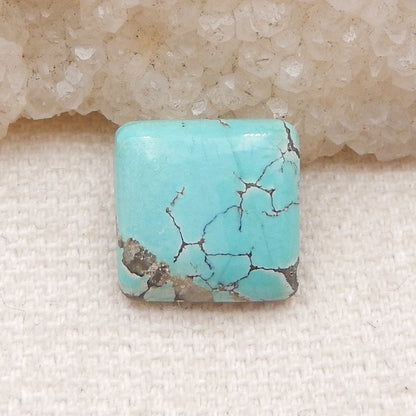 Natural Turquoise Cabochon 12x12x3mm, 1.0g